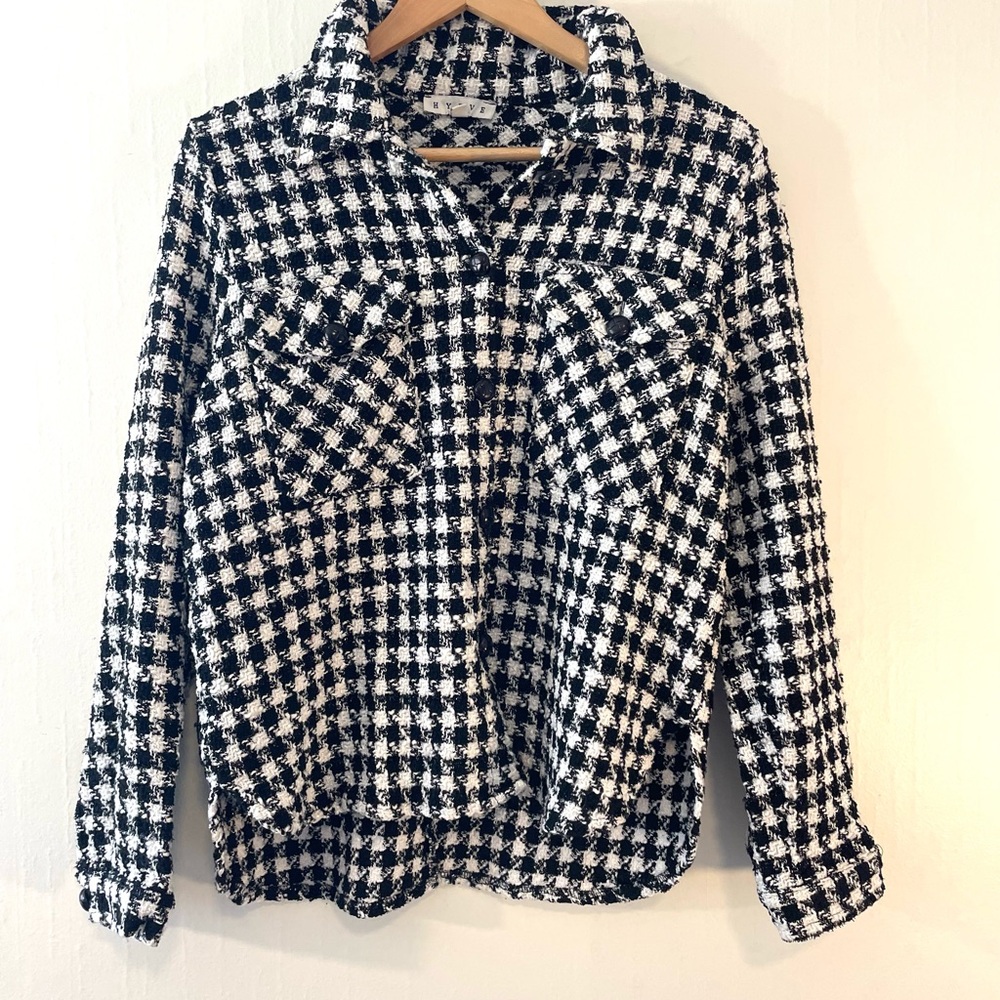 HYFVE Black‎ and White Checkered Jacket
